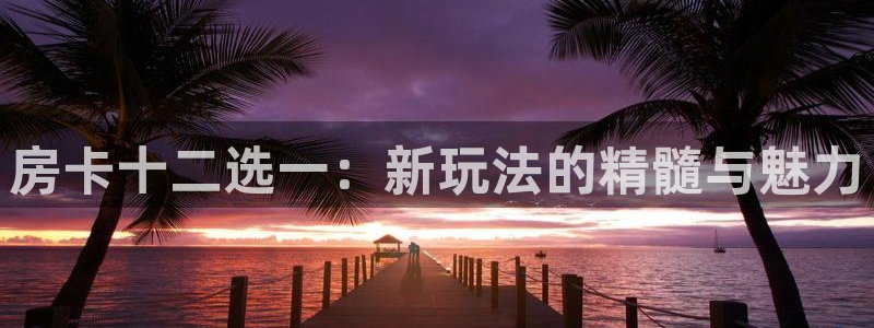 庄闲是什么娱乐项目：房卡十二选一：新玩法的精髓与魅力